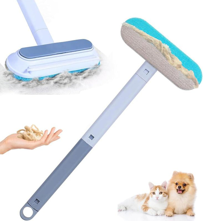 Black Friday Specials 4 in 1 Pet Hair Removal Tool Multi-Functional Reusable Washable Lint Cleaner for Dog Cat Hair Gentle on Furniture Effective on Carpets Clothing Bedding Pet Hair Remover with Extra Long Handle - Shedding Grooming Kit