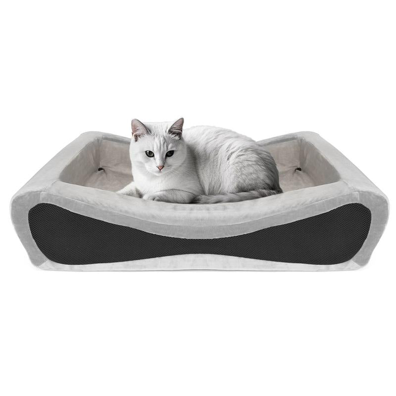 NPET Orthopedic Dog Bed, Waterproof Memory Foam Pet Bed with Washable Removable Cover for Cats, Small Dogs