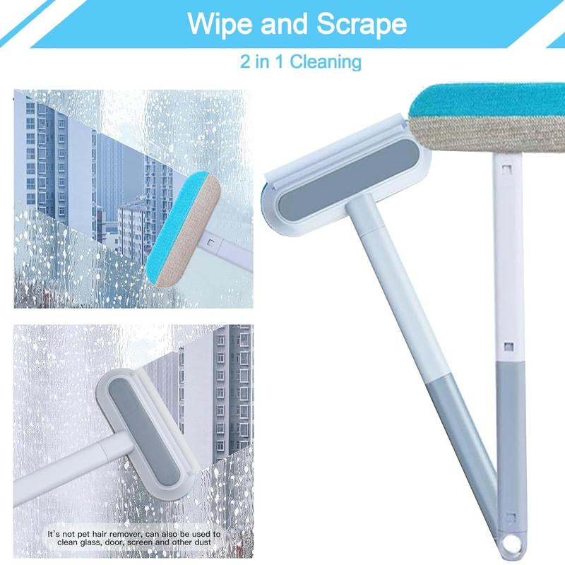 Black Friday Specials 4 in 1 Pet Hair Removal Tool Multi-Functional Reusable Washable Lint Cleaner for Dog Cat Hair Gentle on Furniture Effective on Carpets Clothing Bedding Pet Hair Remover with Extra Long Handle - Shedding Grooming Kit